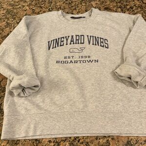 Vineyard Vines Light Gray Crewneck Sweater